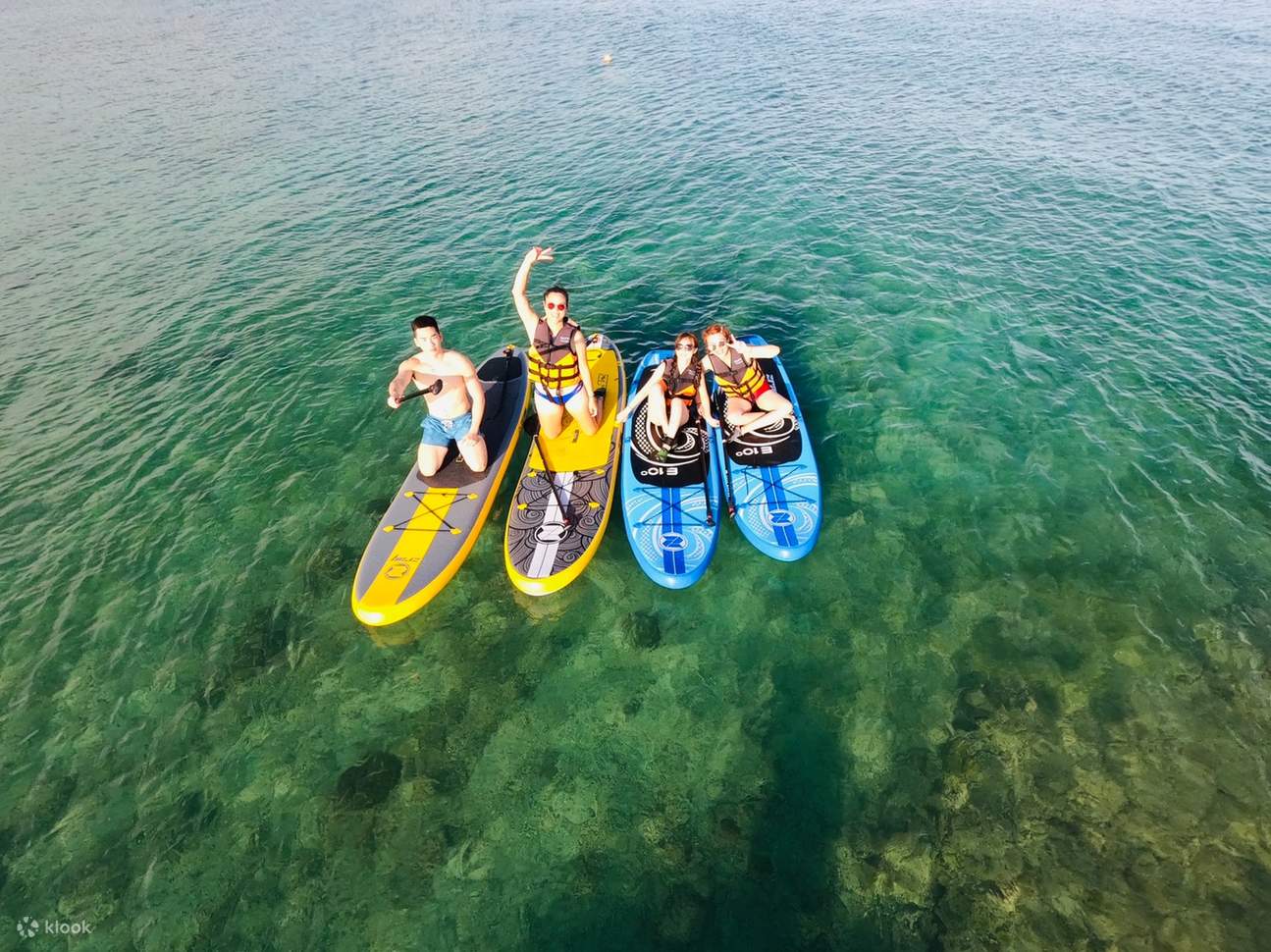 Prise de vue aérienne en SUP à Wanlitong